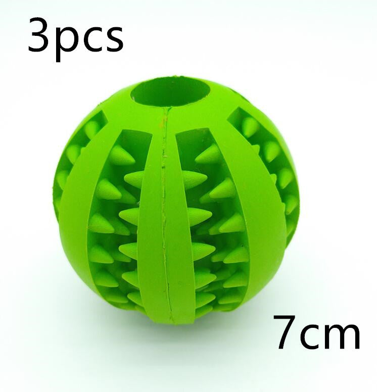 Pet Slow Feeder Dog Toy Cute Funny Rubber Dog Ball Toy  -  - Pets Crazy Shops -