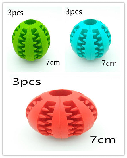 Pet Slow Feeder Dog Toy Cute Funny Rubber Dog Ball Toy  -  - Pets Crazy Shops -