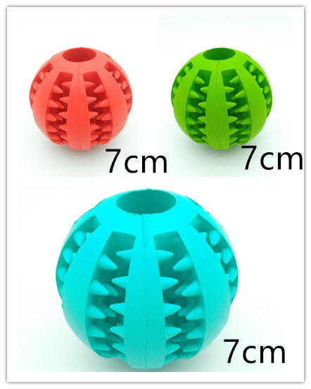 Pet Slow Feeder Dog Toy Cute Funny Rubber Dog Ball Toy  -  - Pets Crazy Shops -