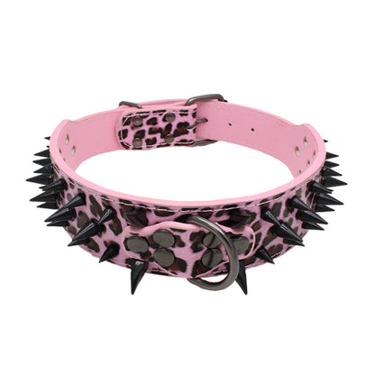 Large Explosion-Proof Rivet Bite-Proof Pet Collar  -  - Pets Crazy Shops -