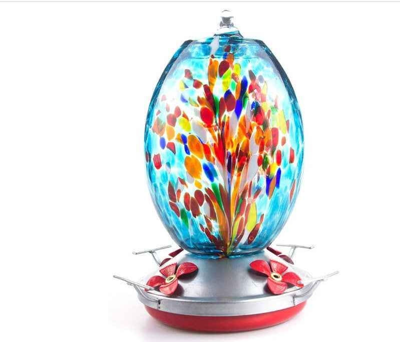 Factory Direct Hummingbird Water Feeder Bird Feeder Anti-Ant Hook Stained Glass Feeder  -  - Pets Crazy Shops -