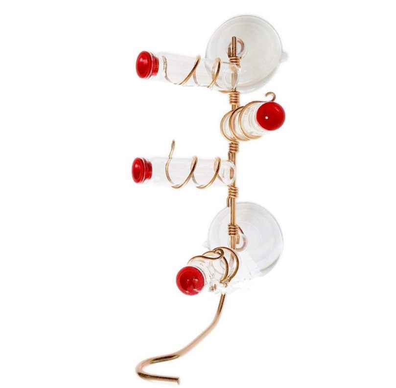 Garden Bird Feeder Supplies Hummingbird Feeder Drinker Suction Cup Easy To Clean Deck Garden Decor Bird Feeders for Wild Birds  -  - Pets Crazy Shops -