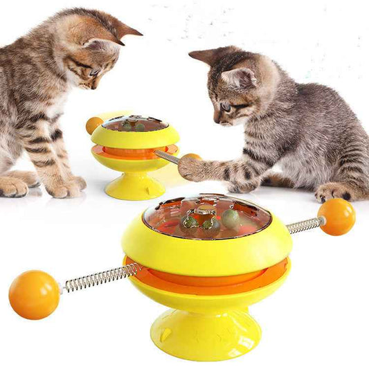 Rotatable Cat Toys Supplies With Catnip Interactive Training Toys For Cats Kitten Cat Accessories Pet Products  -  - Pets Crazy Shops -