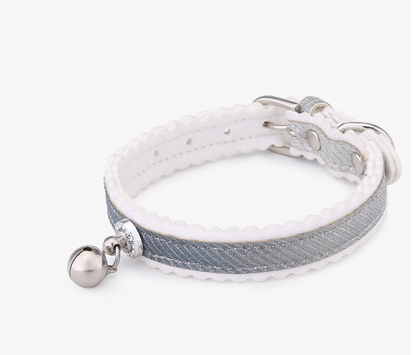 New Pet Traction Cat Collar Gradient Color Cat Bell Collar Pet Dog Collar  -  - Pets Crazy Shops -