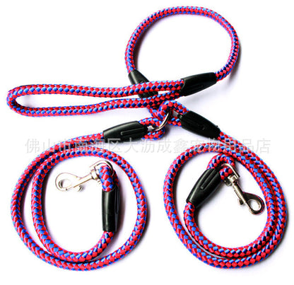 Double-Ended Traction Rope For Walking The Dog Hand-Double-Ended Traction Rope One Plus Two Leash Collar Pet Supplies Dog Collar  -  - Pets Crazy Shops -