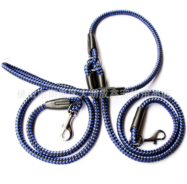 Double-Ended Traction Rope For Walking The Dog Hand-Double-Ended Traction Rope One Plus Two Leash Collar Pet Supplies Dog Collar  -  - Pets Crazy Shops -