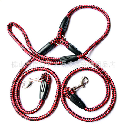 Double-Ended Traction Rope For Walking The Dog Hand-Double-Ended Traction Rope One Plus Two Leash Collar Pet Supplies Dog Collar  -  - Pets Crazy Shops -