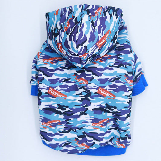 Camouflage Pet Hoodie With Print Pet Outfit  -  - Pets Crazy Shops -