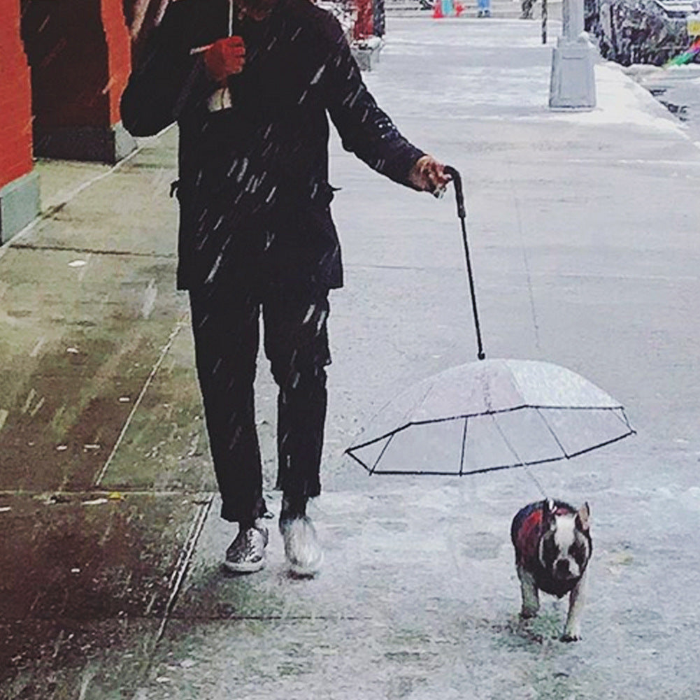 Transparent Pet Umbrella Dog Umbrella Pet Products  -  - Pets Crazy Shops -