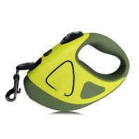 Pet Dog Automatic Retractable Fiber Leash Night Safety LED Shining Automatic Stretching Dog Hand Holding Rope Pet Supplies  -  - Pets Crazy Shops -