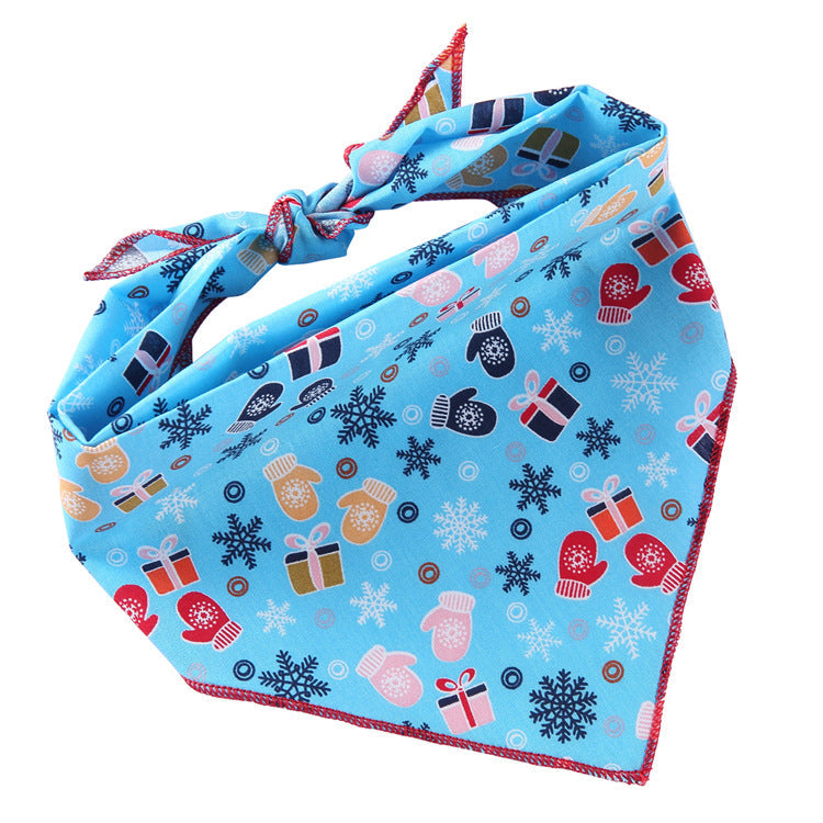 Adjustable Dog Bandana Cotton Pet Neckerchief Cat Triangle Scarf Soft Saliva Towel Small Medium Large Dog Accessories  -  - Pets Crazy Shops -