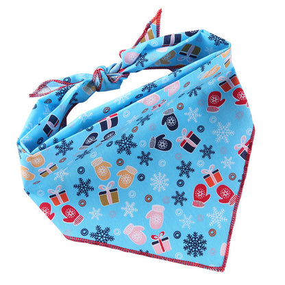 Adjustable Dog Bandana Cotton Pet Neckerchief Cat Triangle Scarf Soft Saliva Towel Small Medium Large Dog Accessories  -  - Pets Crazy Shops -