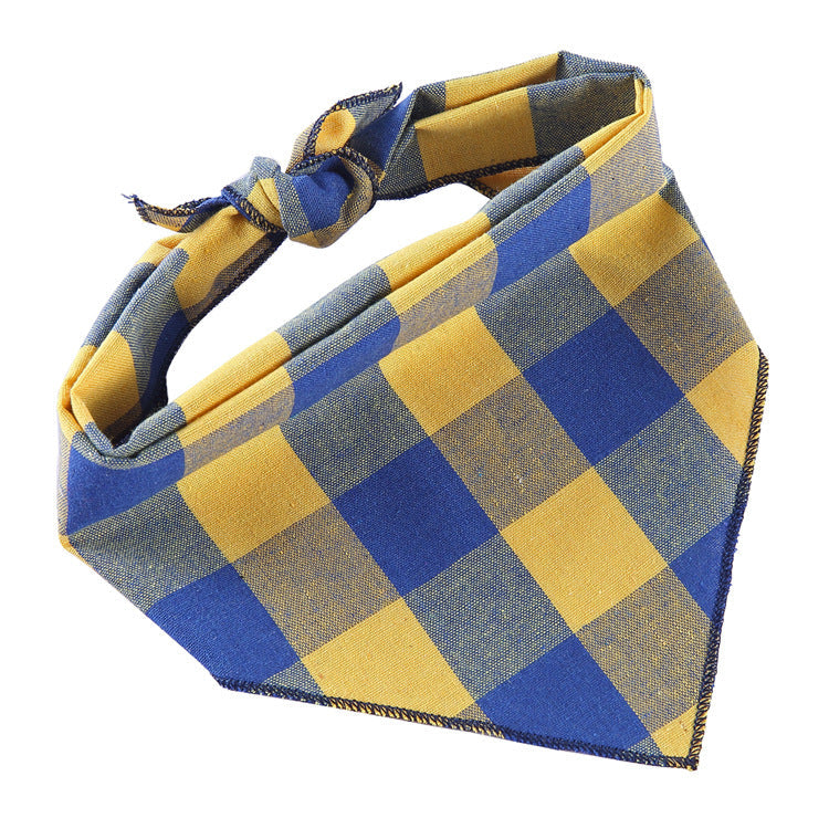Adjustable Dog Bandana Cotton Pet Neckerchief Cat Triangle Scarf Soft Saliva Towel Small Medium Large Dog Accessories  -  - Pets Crazy Shops -