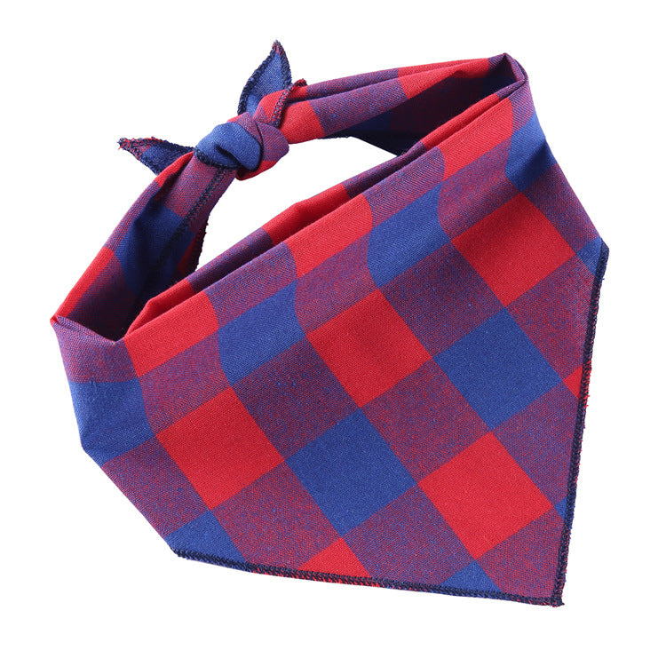 Adjustable Dog Bandana Cotton Pet Neckerchief Cat Triangle Scarf Soft Saliva Towel Small Medium Large Dog Accessories  -  - Pets Crazy Shops -