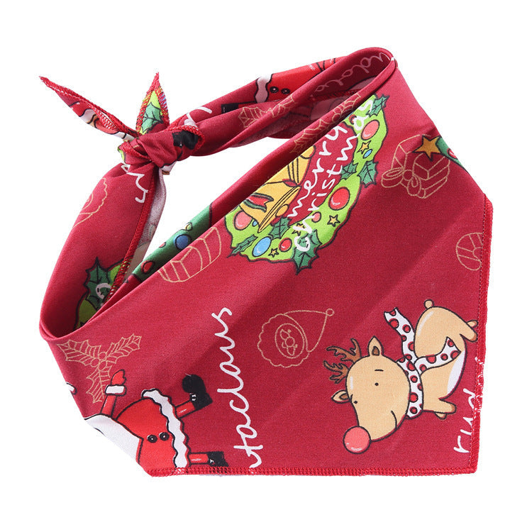 Adjustable Dog Bandana Cotton Pet Neckerchief Cat Triangle Scarf Soft Saliva Towel Small Medium Large Dog Accessories  -  - Pets Crazy Shops -