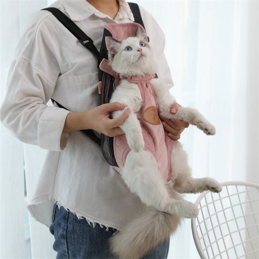 Portable cat backpack for spring outing  -  - Pets Crazy Shops -