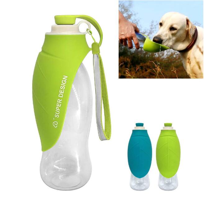 Portable Dog Water Bottle | With Flip-Up Silicone Bowl