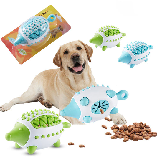 Phedgehog Shape Dog Toy Leaking Food Toys For Small Large Dogs Cat Chewing Toys Pet Tooth Cleaning Indestructible Puppy Toys Ball Molar Tooth Cleaning Stick  -  - Pets Crazy Shops -