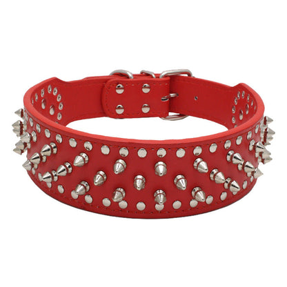 Pet collar large dog rivet collar  -  - Pets Crazy Shops -