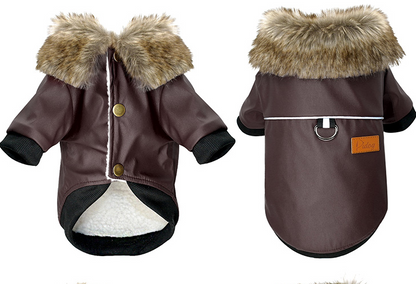 Dog clothes leather jacket  -  - Pets Crazy Shops -