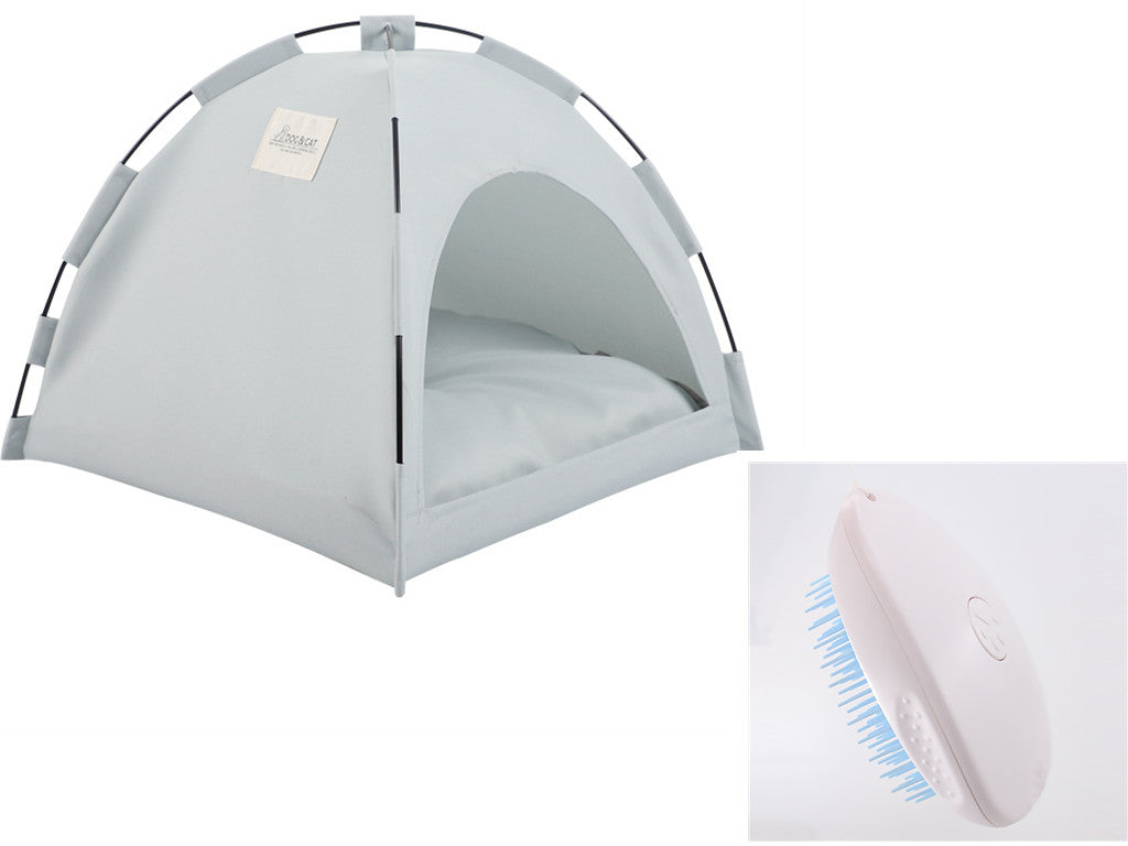 Cat Tent Cooling Mat  Dog House Pet Sofa Camping Dog Bed With Cushion For Dog Kennel Indoor Cat Nest Cat Bed Pets Products  -  - Pets Crazy Shops -