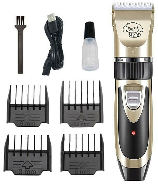 Professional Electric Pet Dog Hair Trimmer Rechargeable Animal Grooming Clippers Cat Shaver Haitcut Machine 110-240V AC  -  - Pets Crazy Shops -