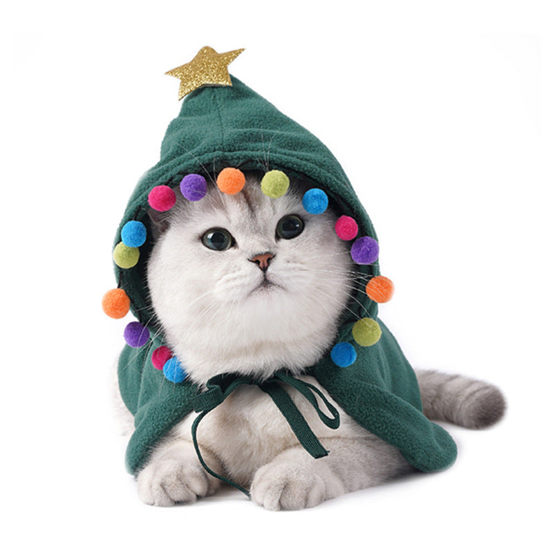 Cute Dog Cat Costume Christmas Cloak Halloween Disguise Cat  -  - Pets Crazy Shops -