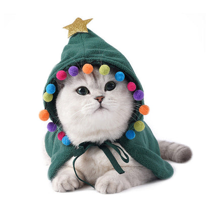 Cute Dog Cat Costume Christmas Cloak Halloween Disguise Cat  -  - Pets Crazy Shops -