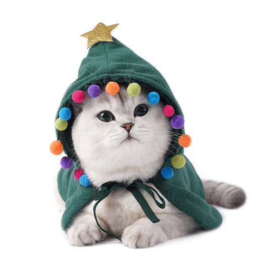 Cute Dog Cat Costume Christmas Cloak Halloween Disguise Cat  -  - Pets Crazy Shops -