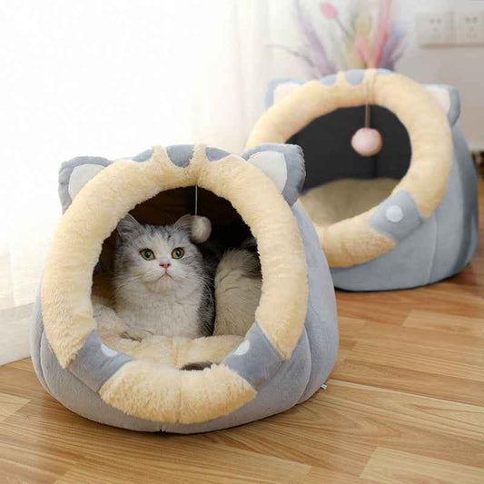 Cat House Villa Enclosed Cat Supplies Bed  -  - Pets Crazy Shops -