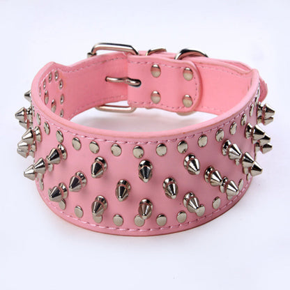 Pet collar large dog rivet collar  -  - Pets Crazy Shops -