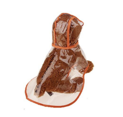 1Pc Transparent Waterproof Dog Clothes Transparent Rain Coat Pet Clothes Puppy Raincoat Hoody Clothing For Dogs  -  - Pets Crazy Shops -