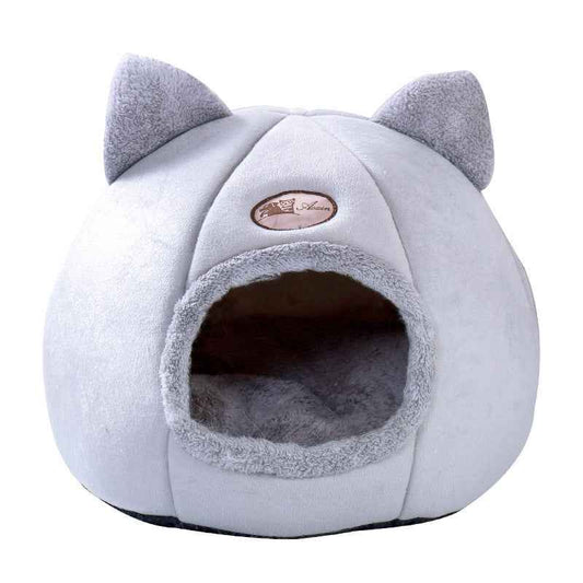 Semi-enclosed warm and fluffy pet nest  -  - Pets Crazy Shops -