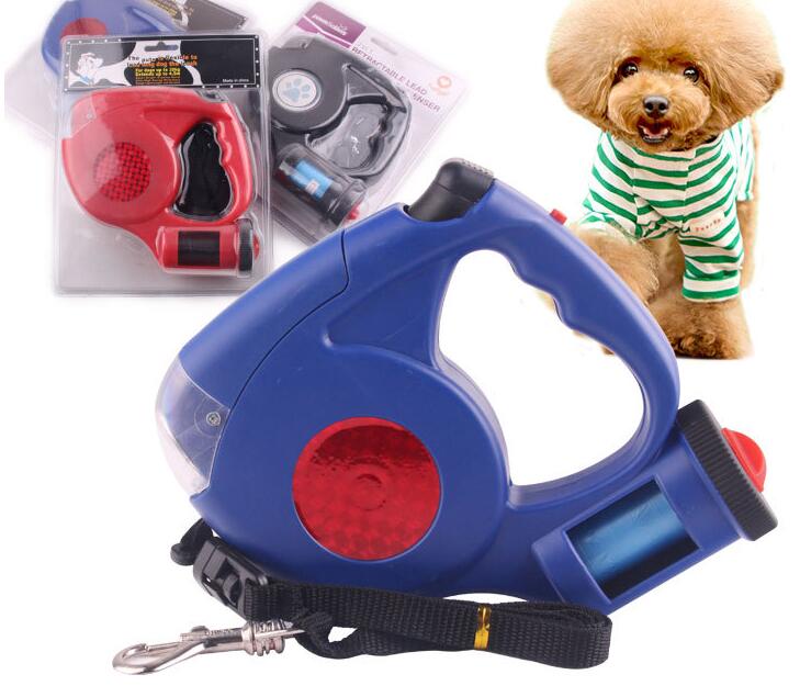 Three-in-one Retractable Dog Leash With Flashlight  -  - Pets Crazy Shops -