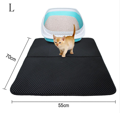 Double Layer Litter Cat Bed Pads Pet Cat Litter Mat Trapping Pets Litter Box Mat Pet Product Bed For Cats House Clean Mat  -  - Pets Crazy Shops -