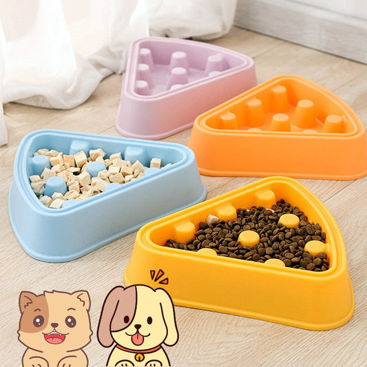 Pet Cat Dog Bowl Cartoon Pizza Single Bowl Slow Food  -  - Pets Crazy Shops -