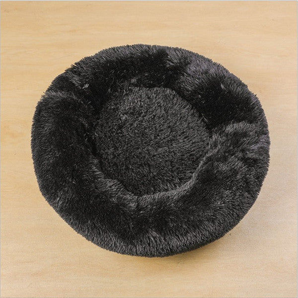 Dog Beds For Small Dogs Round Plush Cat Litter Kennel Pet Nest Mat Puppy Beds  -  - Pets Crazy Shops -