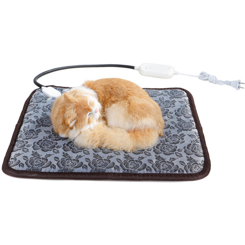 Pet Heating Pad For Dog Cat Heat Mat Indoor Electric Waterproof Dog Heated Pad With Chew Resistant Cord Winter Pet Blanket Warmer  -  - Pets Crazy Shops -