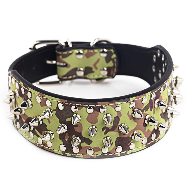 Pet collar large dog rivet collar  -  - Pets Crazy Shops -