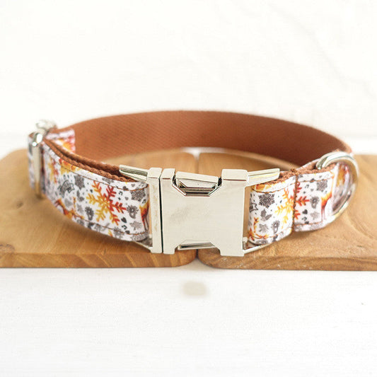 Golden christmas pet collar  -  - Pets Crazy Shops -