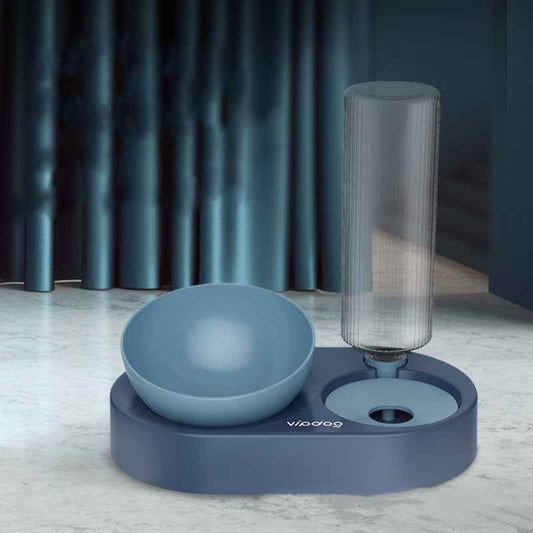 Double Bowl Automatic Drinking Dog Pot Cat Bowl  -  - Pets Crazy Shops -