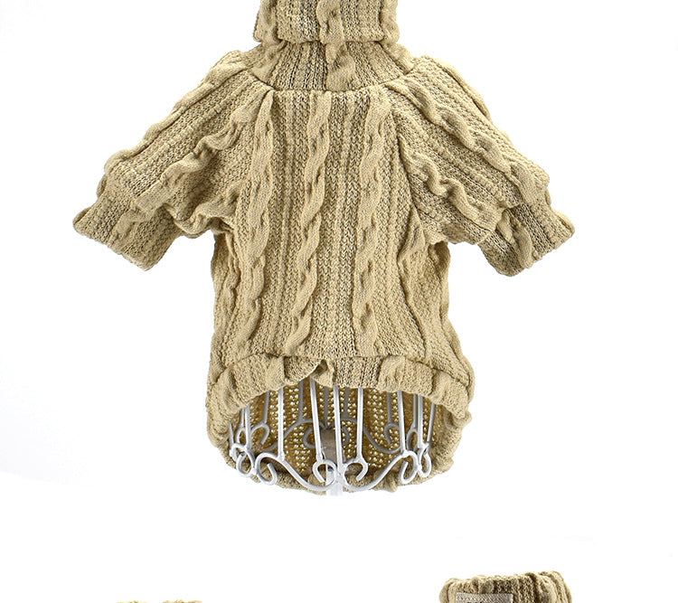 Pet Turtleneck Knitted Sweater Winter Dog Cat Keep Warm  -  - Pets Crazy Shops -