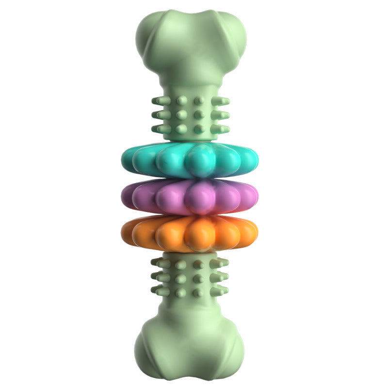 Dog Chew Toy Dog Bone Type  Dogs Teeth Cleaning Toys Indestructible TPR Bone Chewing Bite Resistant Teething Toys  Pet Products  -  - Pets Crazy Shops -