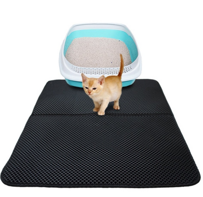 Waterproof Pet Cat Litter Mat EVA Double Layer Cat Litter Trapping Pet Litter Cat Mat Clean Pad Products For Cats Accessories  -  - Pets Crazy Shops -