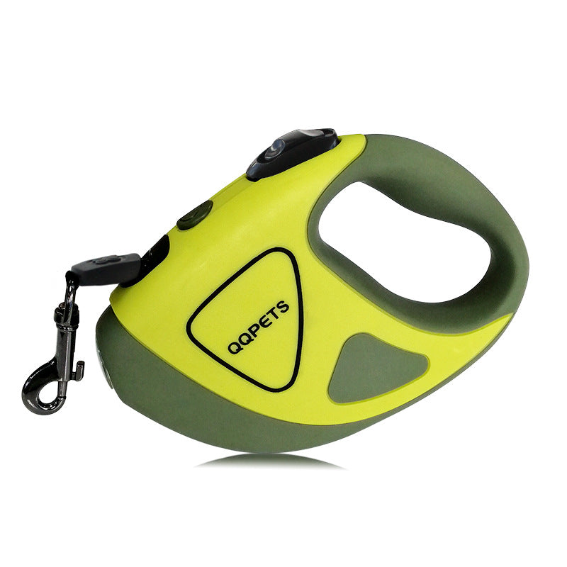 Pet Dog Automatic Retractable Fiber Leash Night Safety LED Shining Automatic Stretching Dog Hand Holding Rope Pet Supplies  -  - Pets Crazy Shops -
