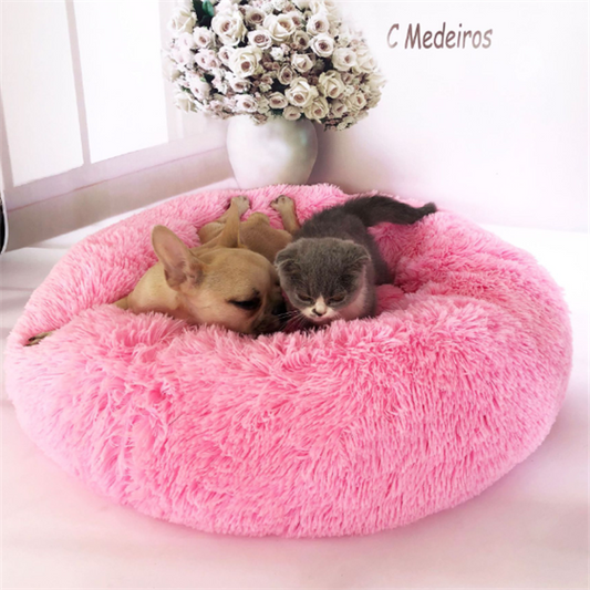 Round Long Hairy Autumn And Winter Nest Pad Cat Mattress  -  - Pets Crazy Shops -