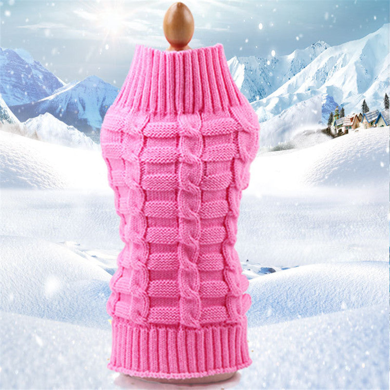 Cashmere Twisted Rope Pet Sweater, Dog Clothes, Pet Products  -  - Pets Crazy Shops -