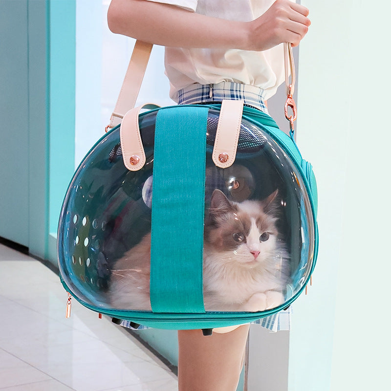 Double Fish Transparent Dog Bag Puppy Cat Cane Backpack Accessory Things Accessoires Bag Products Small Cage Pet Animal Seat Bed Double Fish Transparent Dog Bag Puppy Cat Cane Backpack Access  -  - Pets Crazy Shops -