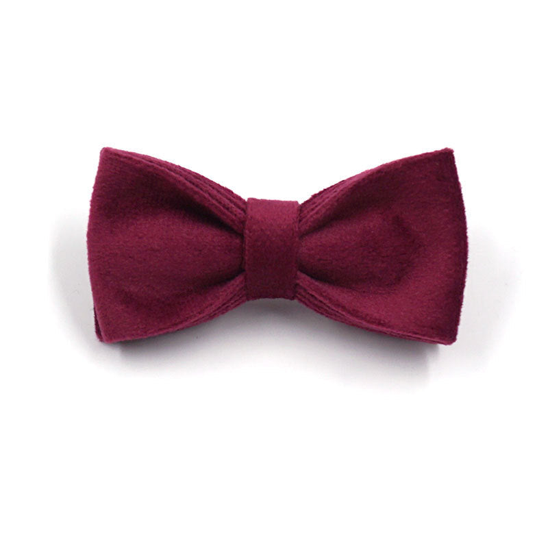 Soft Burgundy Velvet Pet Collar Dog Collar  -  - Pets Crazy Shops -