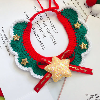 Wool Pet Collar Hand Woven Collar Christmas Pet Accessories  -  - Pets Crazy Shops -